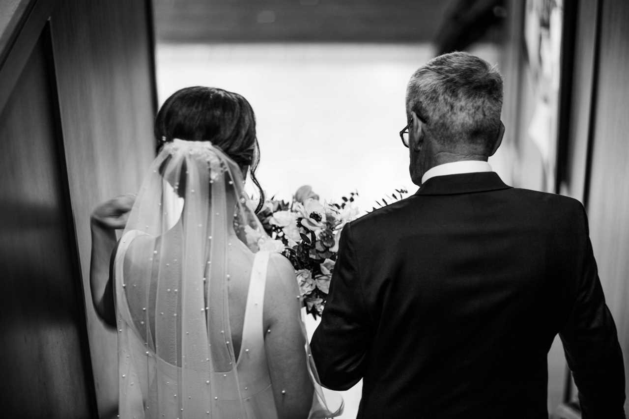 father and bride wedding processional 