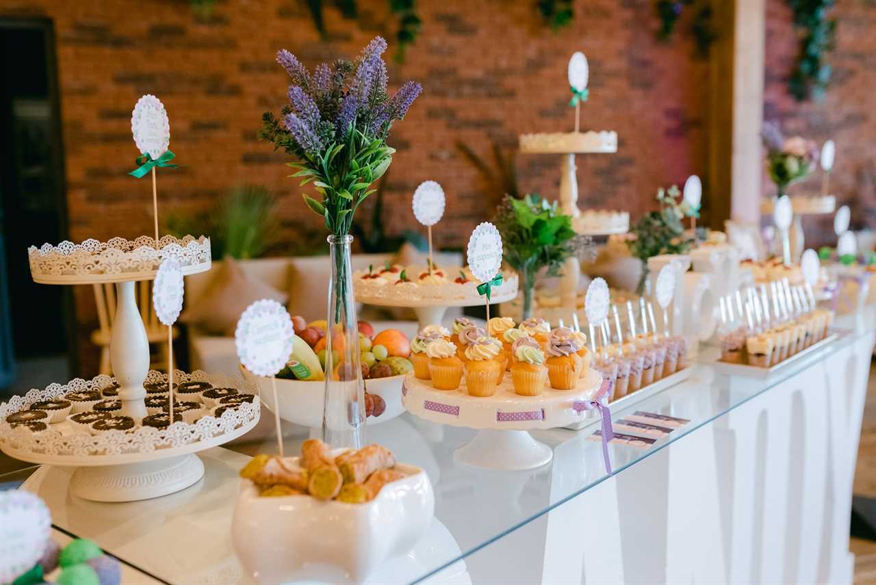 wedding desserts table